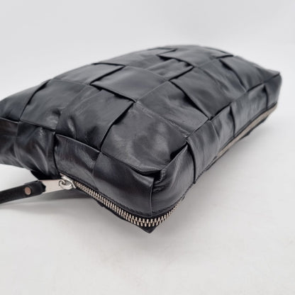 Bottega Veneta Intrecciato Travel Organizer Clutch Black Size 27x18