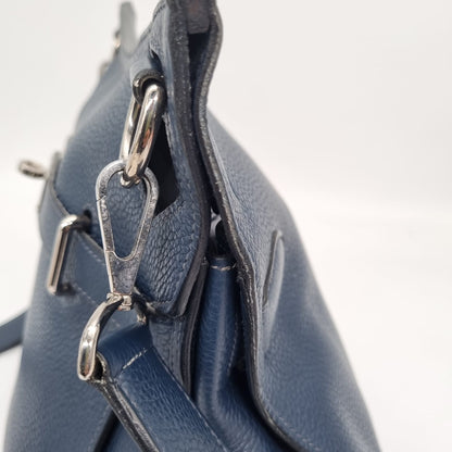 Hermes Jypsiere 34 Togo Leather Deep Blue #L 2008 Size 34x15x28