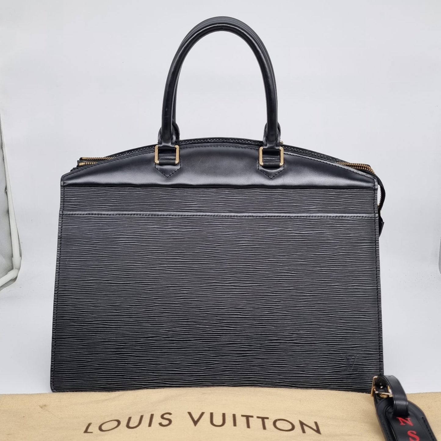 Louis Vuitton Riviera Epi Leather Black Size 34x17x28