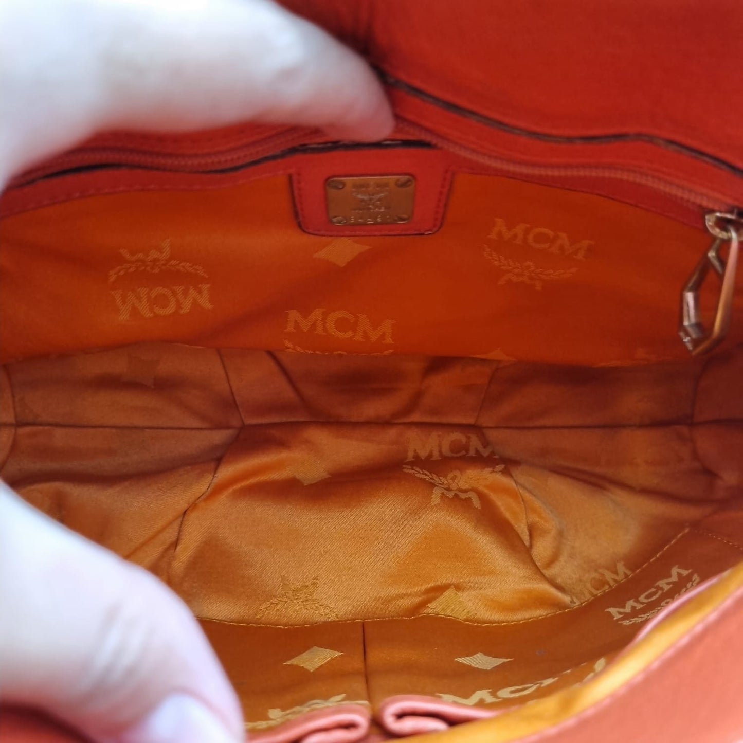 MCM Crossbody Bag Coral Size 29x26