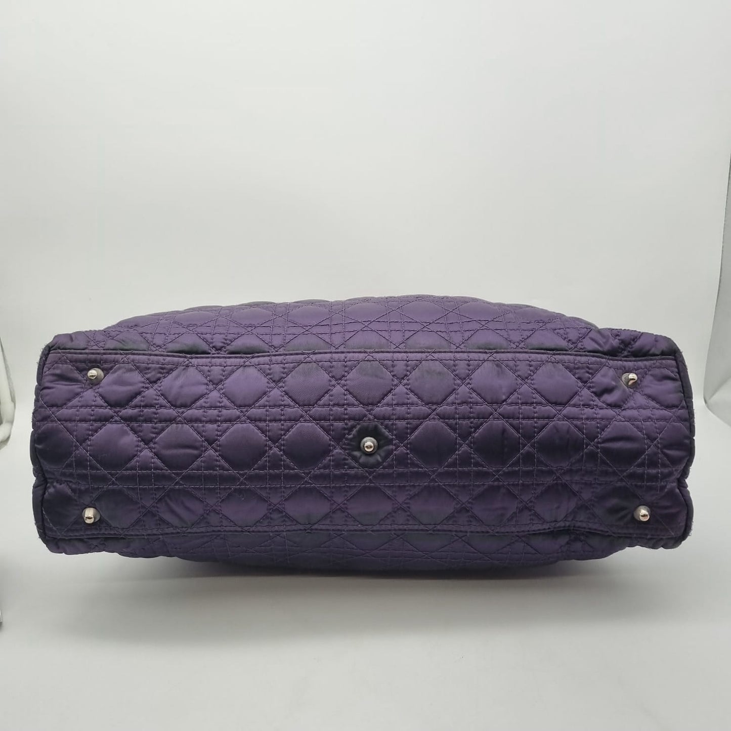 Dior Cannage Quilted Charming Lock Flap Shoulder Purple 2010 Size 45x14x25