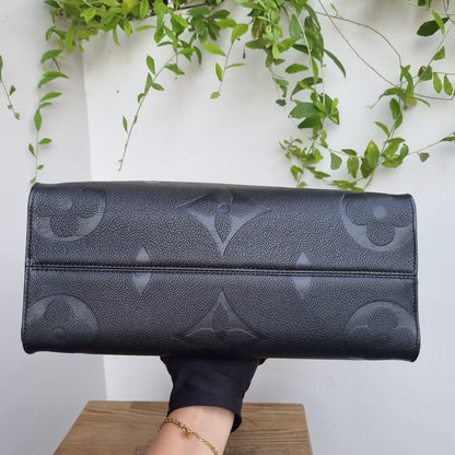 Louis Vuitton On The Go MM Monogram Empre Black CHIP Size 34x15x27