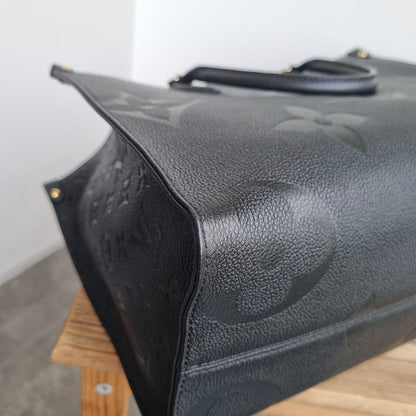 Louis Vuitton On The Go MM Monogram Empre Black CHIP Size 34x15x27