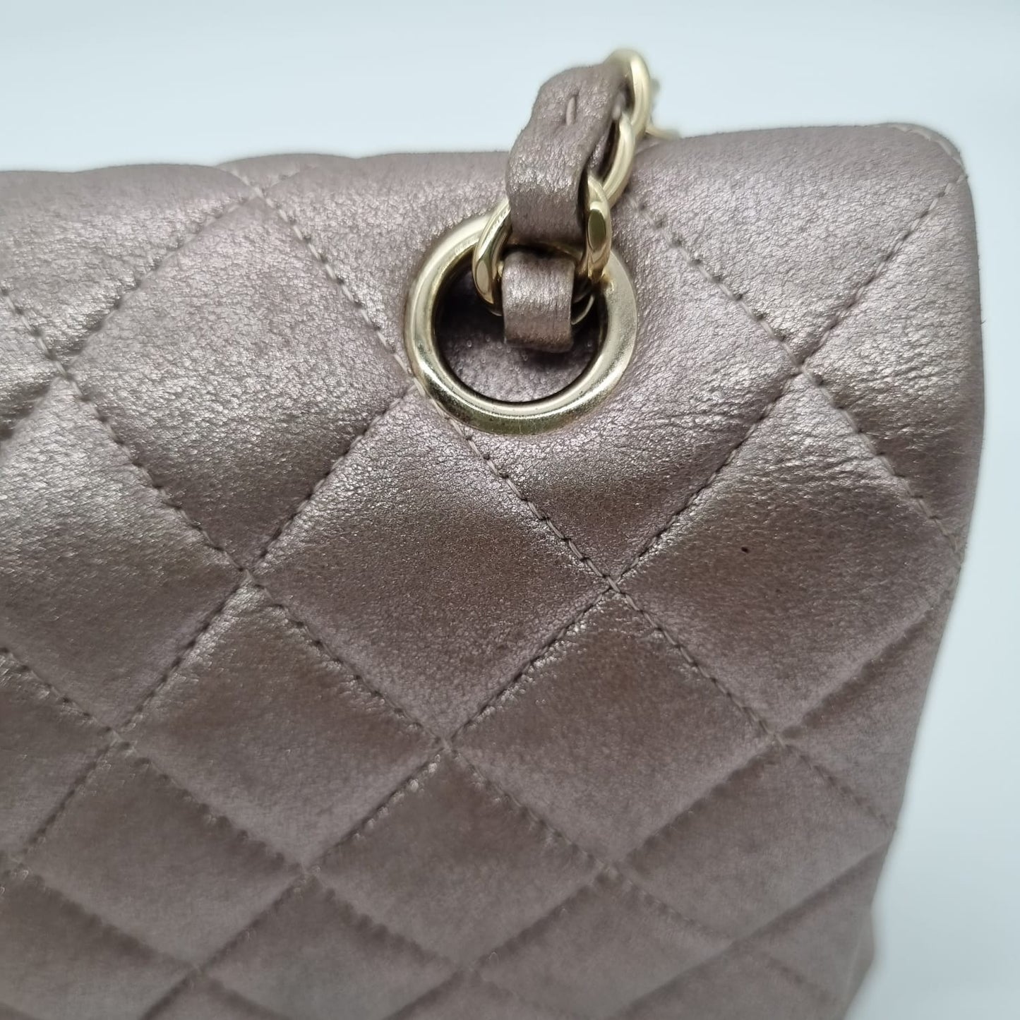 Chanel Classic Medium Rose GHW #19 Size 25x6x16