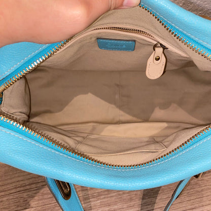 Chloe Paraty Leather Blue Sky Size 37x15x22
