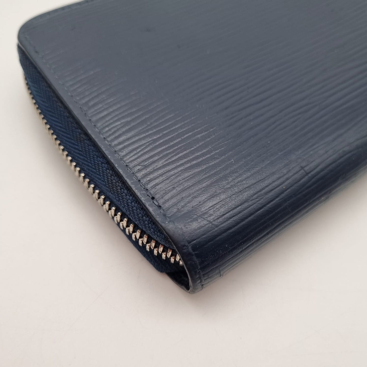 Louis Vuitton Epi Long Wallet Navy 2014 Size 20x11