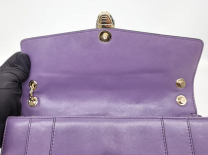 Bvlgari Medium Serpenti Forever Crossbody Bag Purple Size 27x5x20