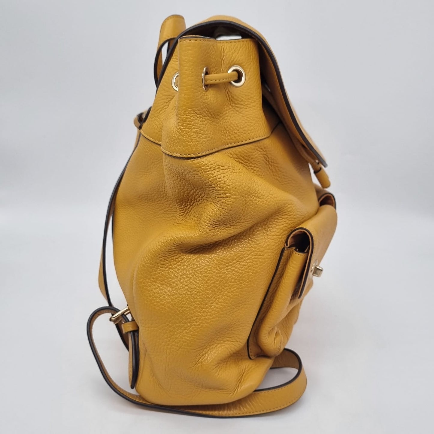 Coach Backpack Leather Yellow Size 30x12x33