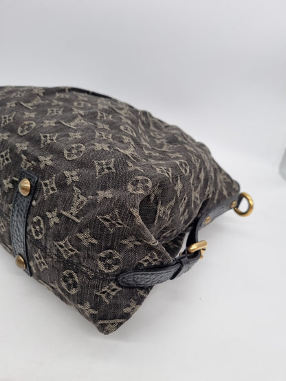 Louis Vuitton Neo Cabby Monogram Black Denim 2008 Size 44x11s35