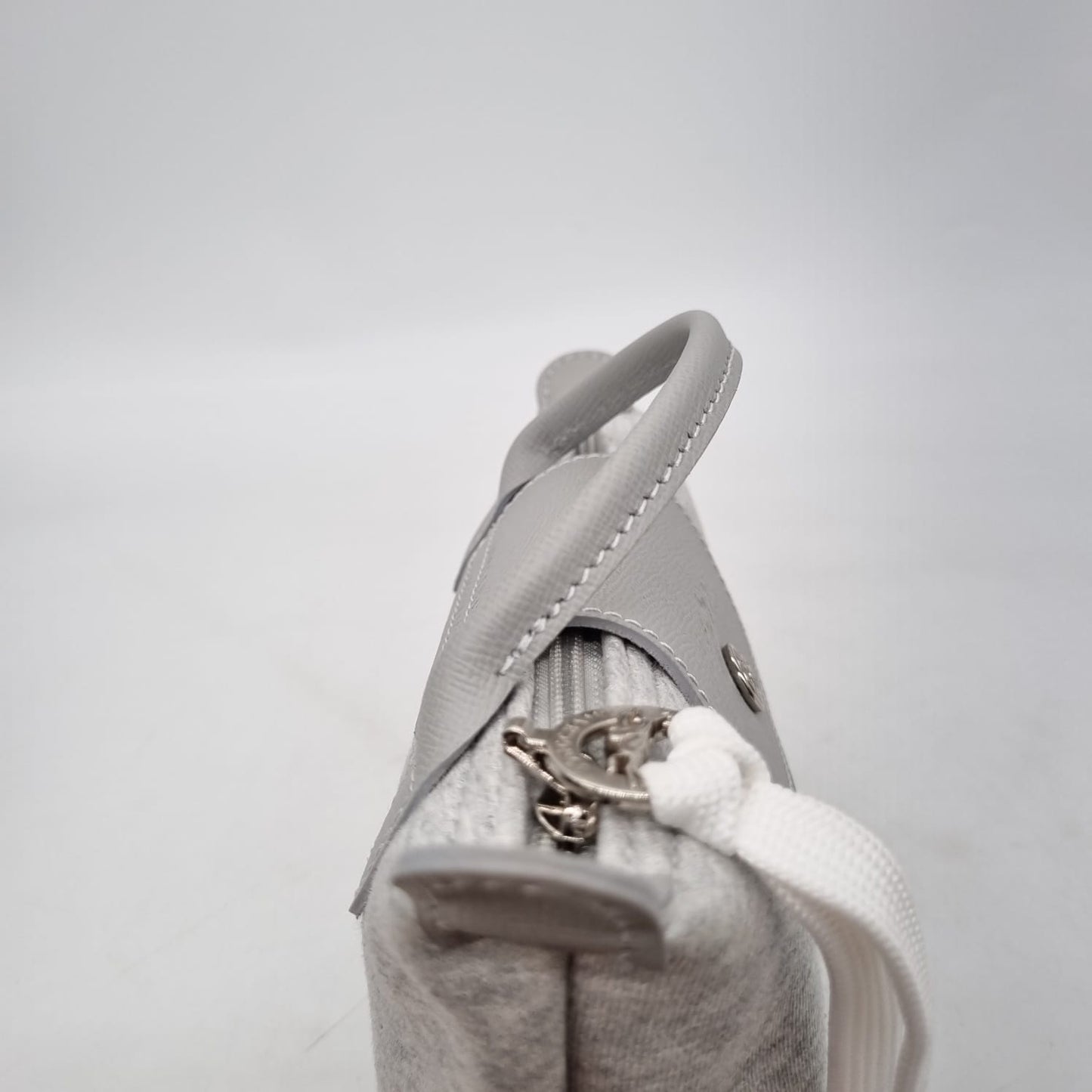 Longchamp Le Pliage XS Jersey University Collection Light Grey Size 16x6x10