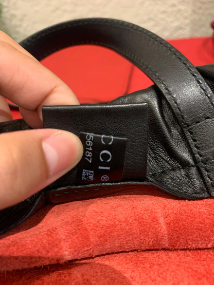 Gucci Backpack Leather Red Multicolor Size 30x35