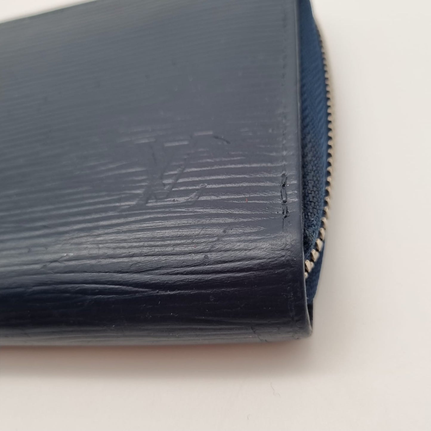 Louis Vuitton Epi Long Wallet Navy 2014 Size 20x11