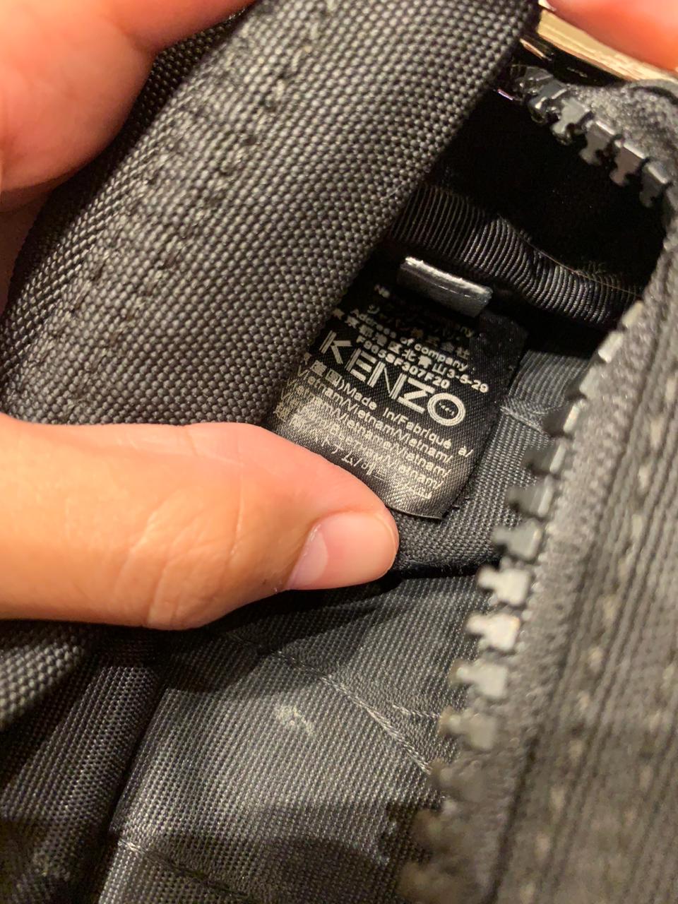 Kenzo Canvas Tiger Bumbag Black Size 29x18x11