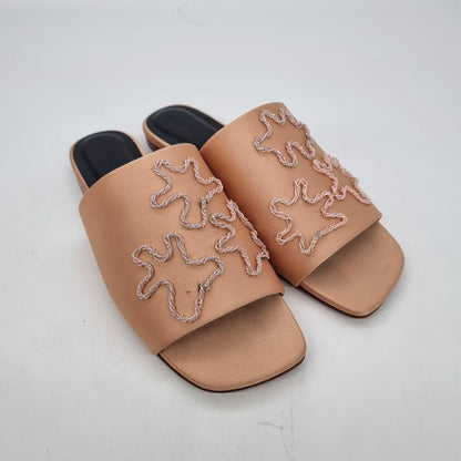 Rajnik Chimera Slide Sandal Cream Size 40/26