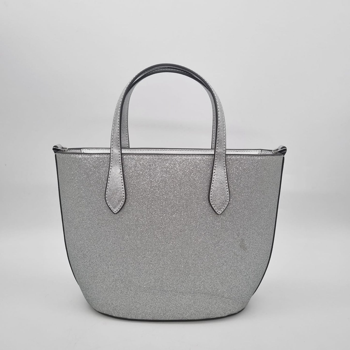 Kate Spade Glimmer Glitter Satchel Bag Silver Size 21x10x21