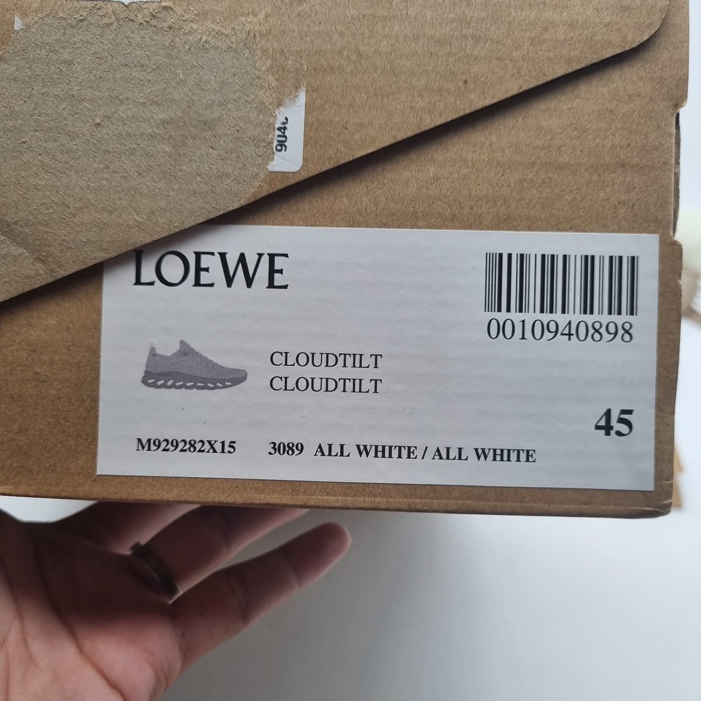 Loewe Cloud Sneakers all White Size 45/29