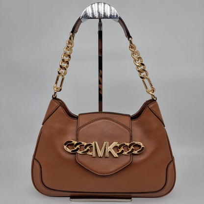 Michael Kors Hally Shoulder Bag Tan Size 29x6x20