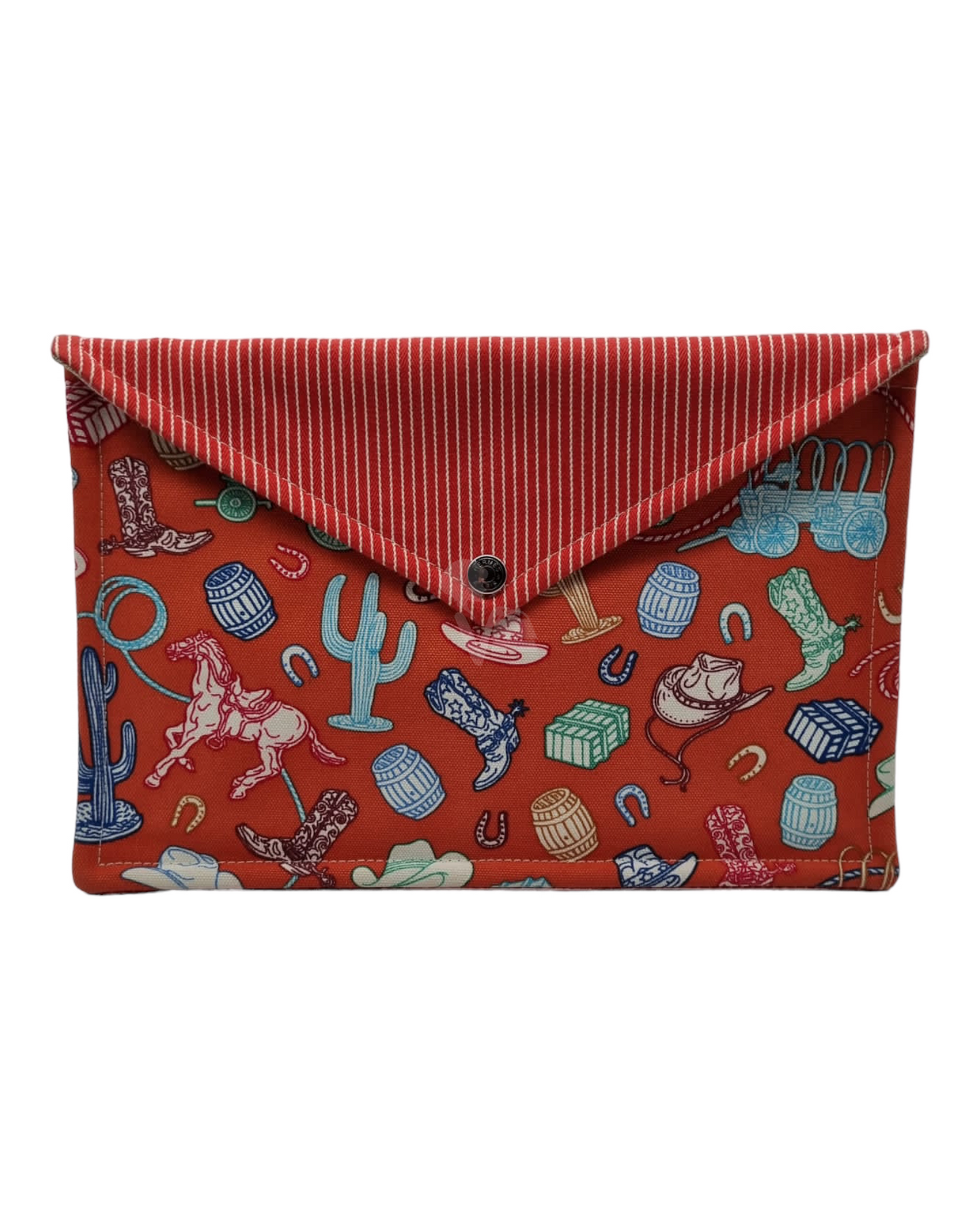 Hermes Trousse Envelope - Ecole Western & Cie Cotton Tangerine