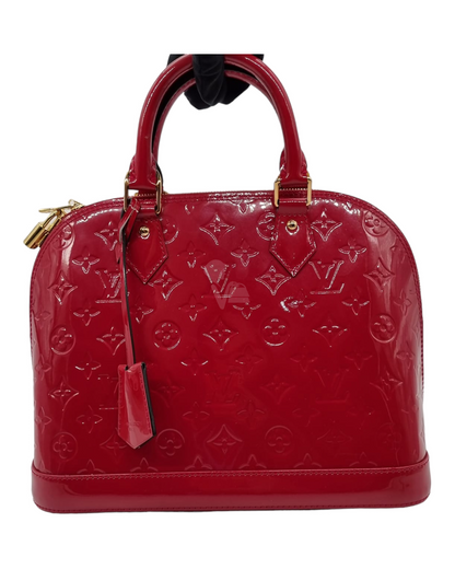 Louis Vuitton Alma PM Monogram Vernis Rose Indien 2014 Size 31x15x24