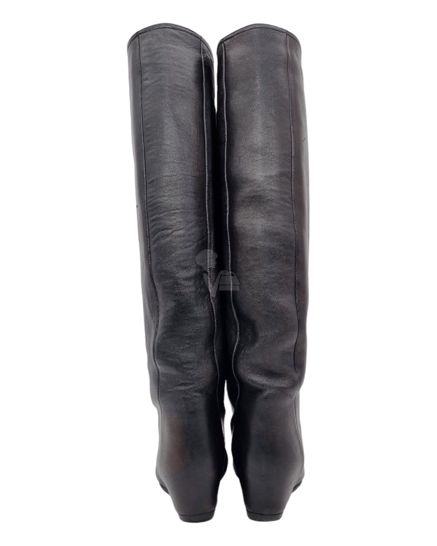 Lanvin Leather Boots Black Size 37,5