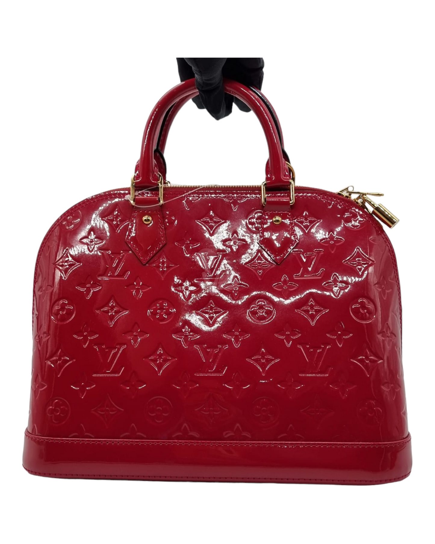 Louis Vuitton Alma PM Monogram Vernis Rose Indien 2014 Size 31x15x24