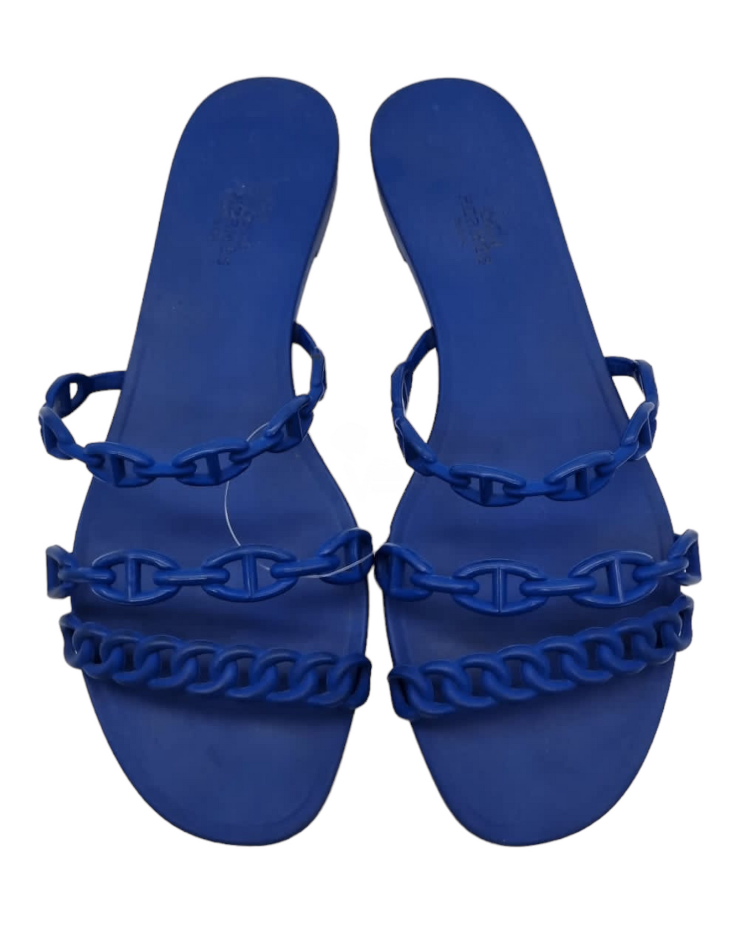 Hermes Rivage Sandals Blue Size 41/27