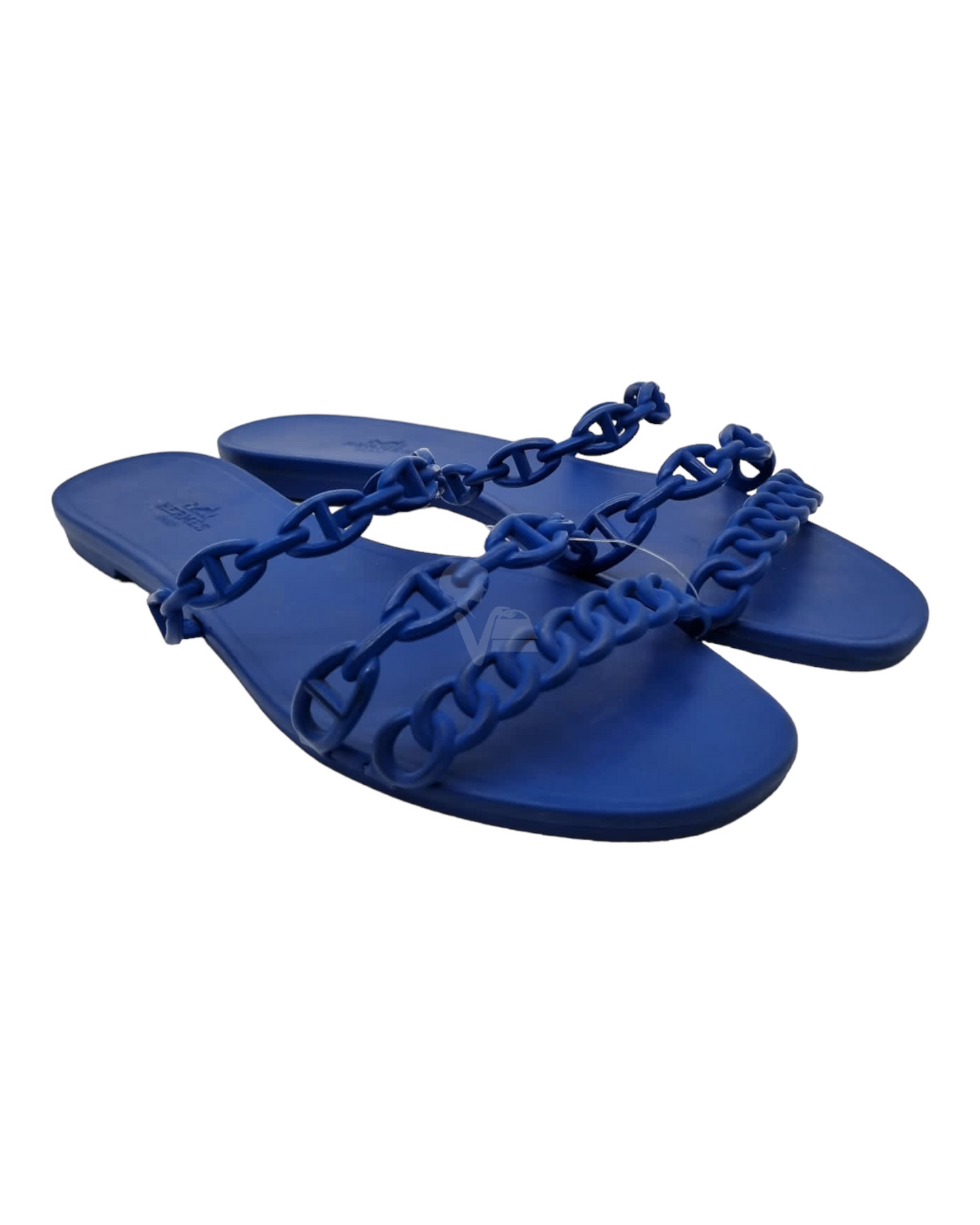 Hermes Rivage Sandals Blue Size 41/27