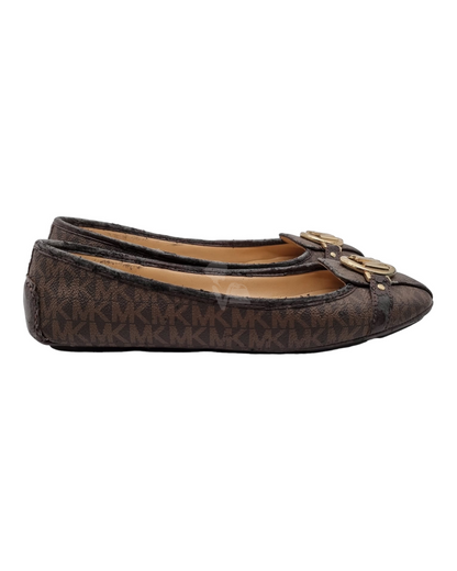 Michael Kors Ballet Flat Shoes Brown Size 10/25