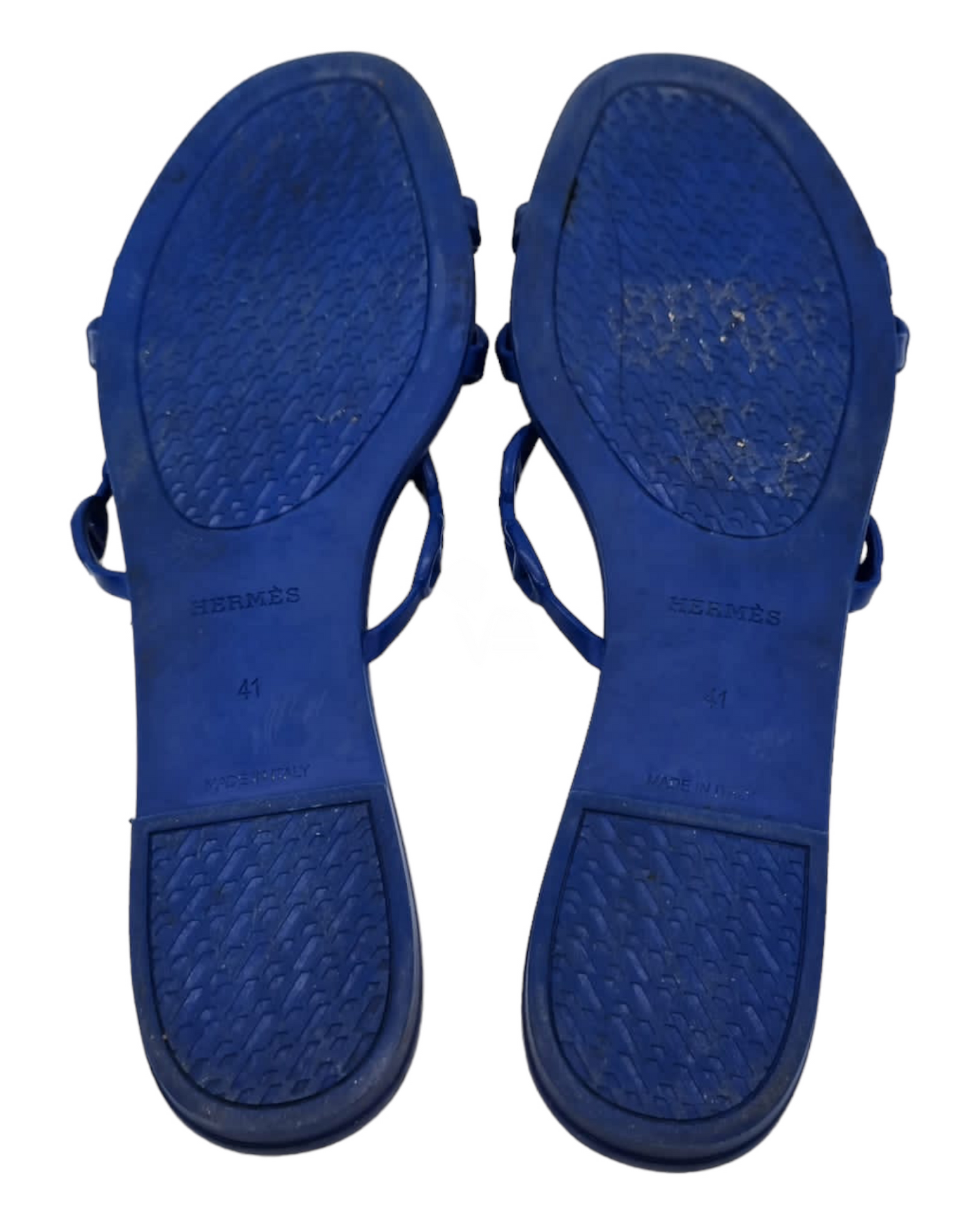 Hermes Rivage Sandals Blue Size 41/27