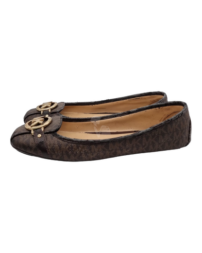 Michael Kors Ballet Flat Shoes Brown Size 10/25