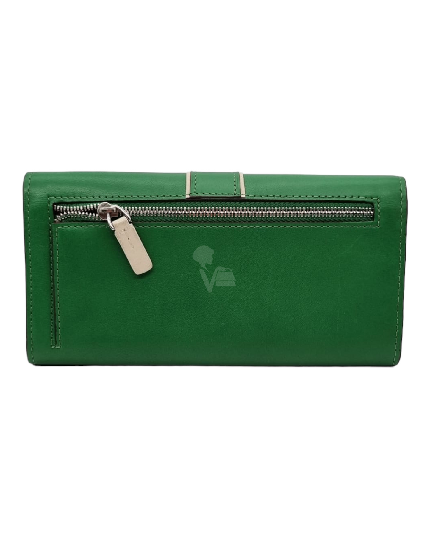 Tumi Green Long Wallet Bifold Size 19x10